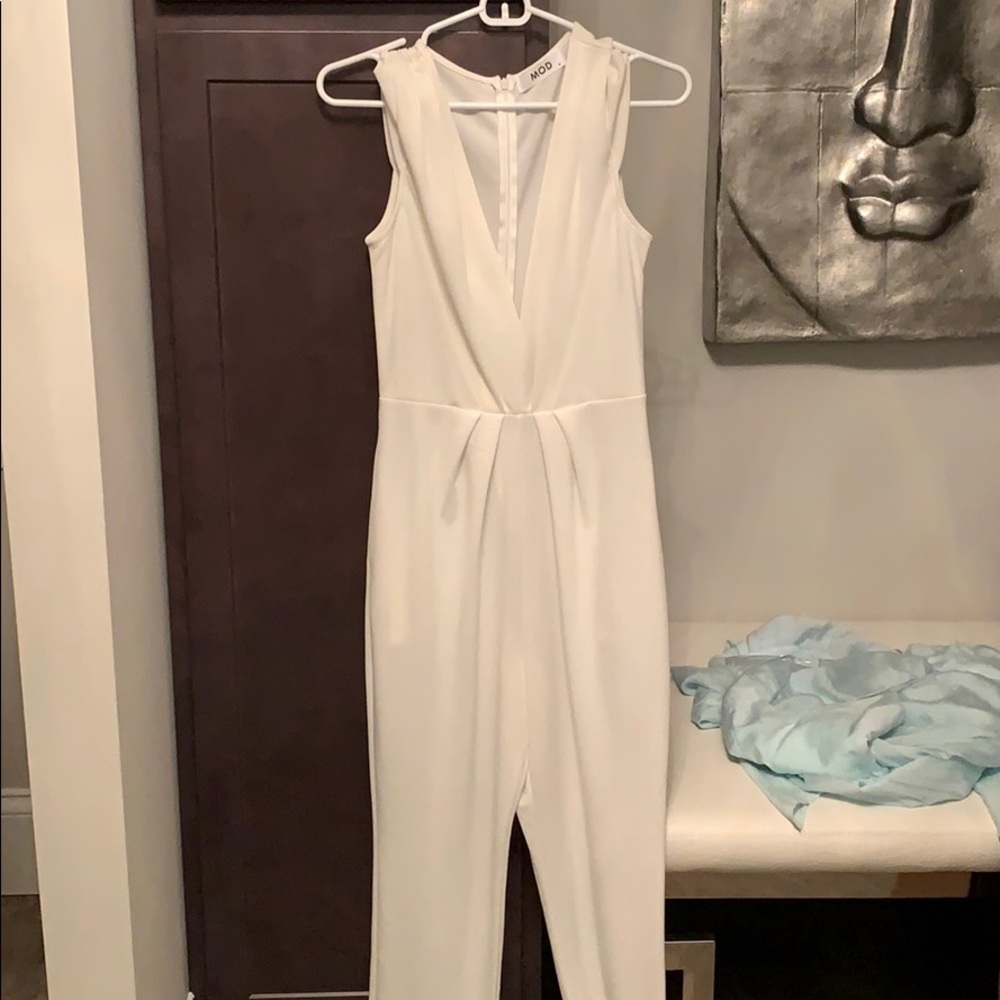 Mod white jumpsuit
